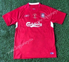Retro Version 2005 Liverpool Home Red Thailand Soccer Jersey AAA-503