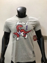 Toronto Raptors Gray #1 NBA Cotton T-shirt
