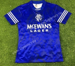 Retro Version 1994-1996 Rangers Home Blue Thailand Soccer Jersey AAA-503