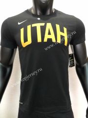 Utah Jazz Black NBA Cotton T-shirt