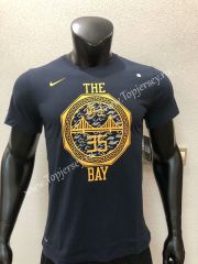 Golden State Warriors Royal Blue #35 NBA Cotton T-shirt