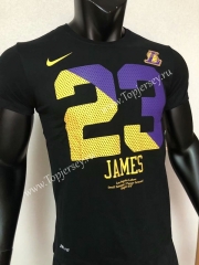 Los Angeles Lakers Black #23 NBA Cotton T-shirt