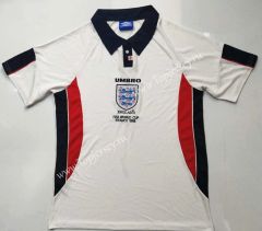 Retro Version 1998 England Home White Thailand Soccer Jersey AAA-912