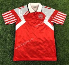 Retro Version 1992 European Cup Denmark Red Thailand Soccer Jersey AAA-503