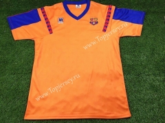 Retro Version 1991-1992 Barcelona Away Orange Thailand Soccer Jersey AAA-503
