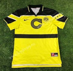 Retro Version 1996-1997 Borussia Dortmund Fluorescent Green Thailand Soccer Jersey AAA-503