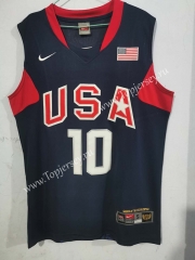 USA Jordan Dark Blue #10 NBA Jersey