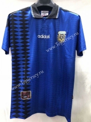Retro Version 1994 Argentina Away Blue Thailand Soccer Jersey AAA-905