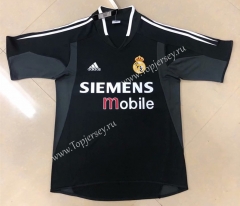 Retro Version 2004-2005 Real Madrid Away Black Thailand Soccer Jersey AAA-HR
