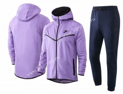 2020-2021 Purple Thailand Soccer Jacket Uniform With Hat-815