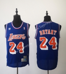 Retro Version Los Angeles Lakers Camouflage Blue #24 NBA Jersey