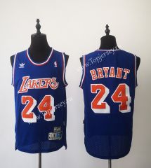 Retro Version Los Angeles Lakers Camouflage Blue #24 NBA Jersey