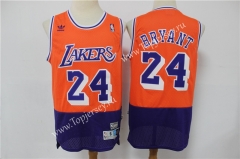 Retro Version Los Angeles Lakers Orange&Camouflage Blue #24 NBA Jersey