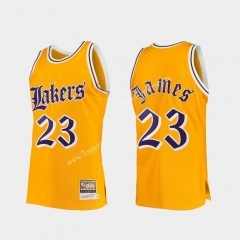 Retro Version Los Angeles Lakers Yellow #23 NBA Jersey
