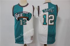 Retro Version Memphis Grizzlies Blue&White #12 NBA Jersey