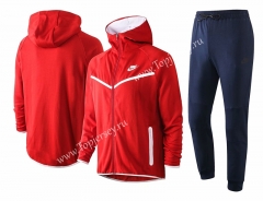 2020-2021 Red Thailand Soccer Jacket Uniform With Hat-815