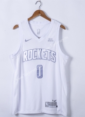 MVP Edition Houston Rockets White #0 NBA Jersey