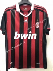 Retro Version 2009 AC Milan Home Red&Black Thailand Soccer Jersey AAA
