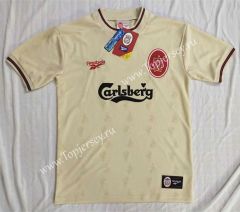 Retro Version 1996-1997 Liverpool Away Yellow Thailand Soccer Jersey AAA-9268