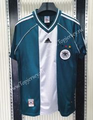 Retro Version 1998 Germany Away White&Green Thailand Soccer Jersey AAA-C1046