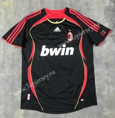 Retro Version 2006 AC Milan 2nd Away Black Thailand Soccer Jersey AAA-SL