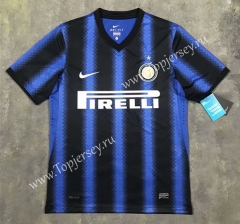 Retro Version 2010-2011 Inter Milan Home Blue&Black Thailand Soccer Jersey AAA-SL