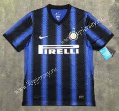 Retro Version 2010-2011 Inter Milan Home Blue&Black Thailand Soccer Jersey AAA-SL