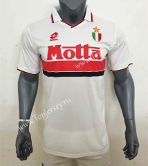 Retro Version 93-94 AC Milan Away White Thailand Soccer Jersey AAA-416