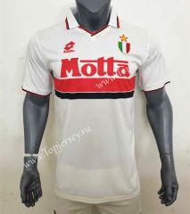 Retro Version 93-94 AC Milan Away White Thailand Soccer Jersey AAA-416