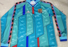 Retro Version 96-97 Barcelona Blue Thailand LS Soccer Jersey AAA-811