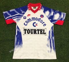 Retro Version 1993-1994 Paris SG Away White Thailand Soccer Jersey AAA-503