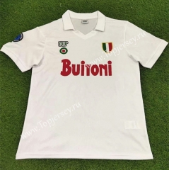 Retro Version 1987-1988 Napoli Away White Thailand Soccer Jersey AAA-503