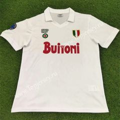 Retro Version 1987-1988 Napoli Away White Thailand Soccer Jersey AAA-503