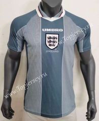 Retro Version 96 England Away Gray Thailand Soccer Jersey AAA-416