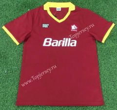 Retro Version 89-99 Roma Home Red Thailand Soccer Jersey AAA-503
