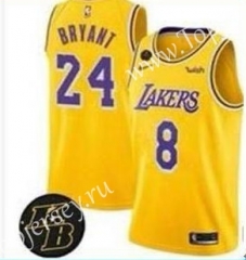 Los Angeles Lakers Yellow #8/24 NBA Jersey