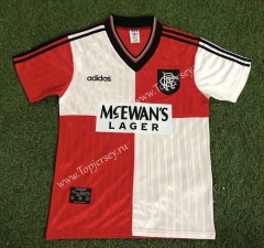 Retro Version 95-96 Rangers Away Red&White Thailand Soccer Jersey AAA-503