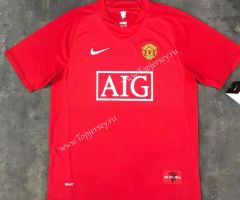 Retro Version 07-08 Manchester United Home Red Thailand Soccer Jersey AAA-510