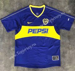 Retro Version 03-04 Boca Juniors Home Blue Thailand Soccer Jersey AAA-SL