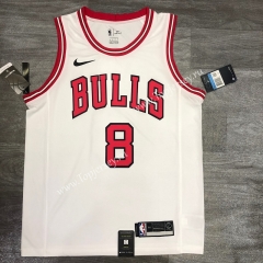 Chicago Bulls White #8 NBA Jersey-311