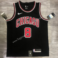 Chicago Bulls Black #8 NBA Jersey-311