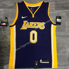 Los Angeles Lakers V Collar Purple ( #0 YONG) NBA Retro Jersey