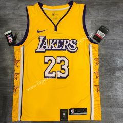 City Edition Los Angeles Lakers Yellow #23 NBA Retro Jersey