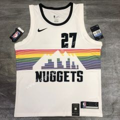 Denver Nuggets White #27 NBA Jersey