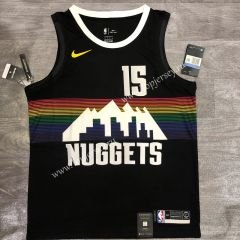 Denver Nuggets Black #15 NBA Jersey