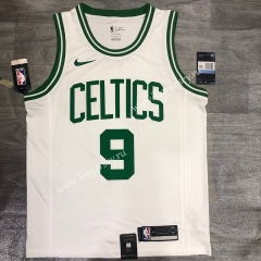 Retro Edition Boston Celtics White #9 NBA Jersey