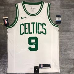 Retro Edition Boston Celtics White #9 NBA Jersey