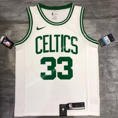 Retro Edition Boston Celtics White #33 NBA Jersey