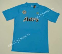 Retro Version 89-90 Napoli Home Blue Thailand Soccer Jersey AAA-503