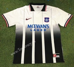Retro Version 97-99 Rangers Away Black&White Thailand Soccer Jersey AAA-503